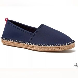 Navy lands end Women's Espadrille Beach and Slip-On Shoes